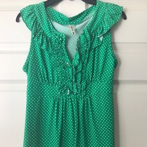 Sleeveless Green Tank
