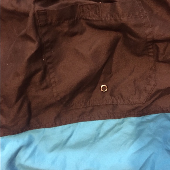 OP Ocean Pacific Black Blue Swim Trunks 2XL 44-46 - Picture 3 of 4