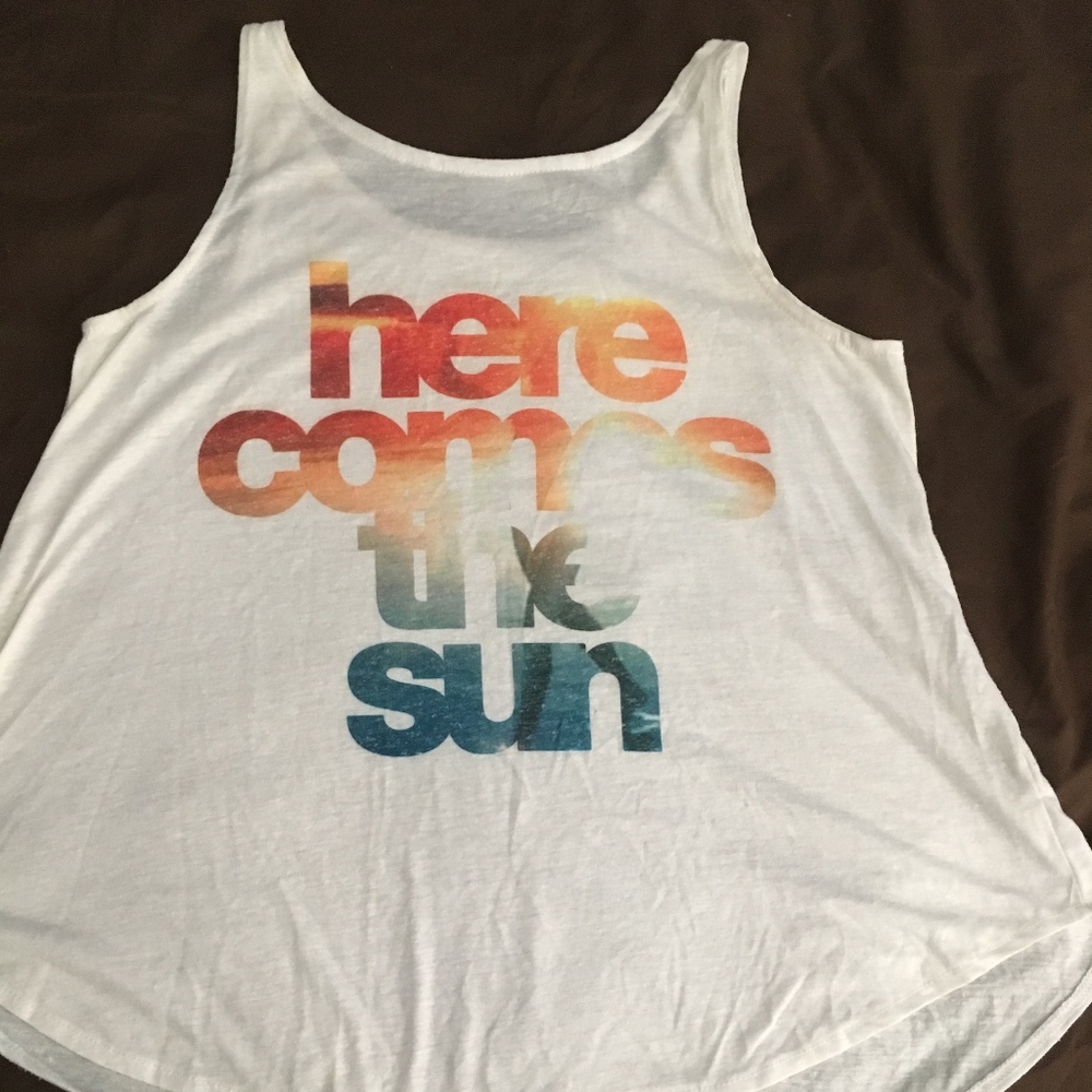 High-neck Graphic Tank