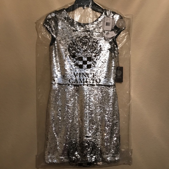 HP 🎉 Gorgeous Sequin Vince Camuto dress. NWT - Picture 3 of 3