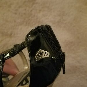 Fergilicious strappy black heels