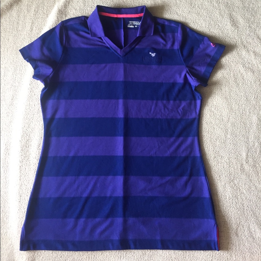 NikeGolf Blue/Purple DriFit shirt