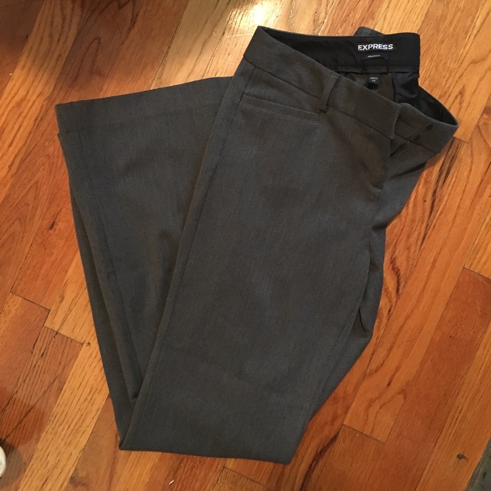 Highly Rated Express Columnist Pant in Charcoal