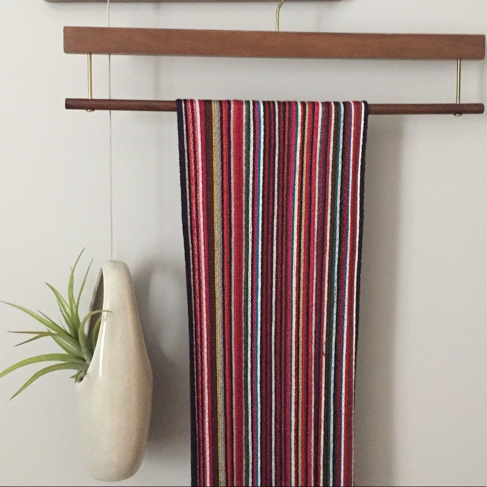 Thin striped scarf