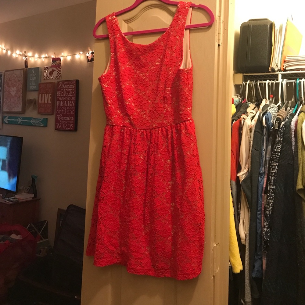 Red Lace Dress