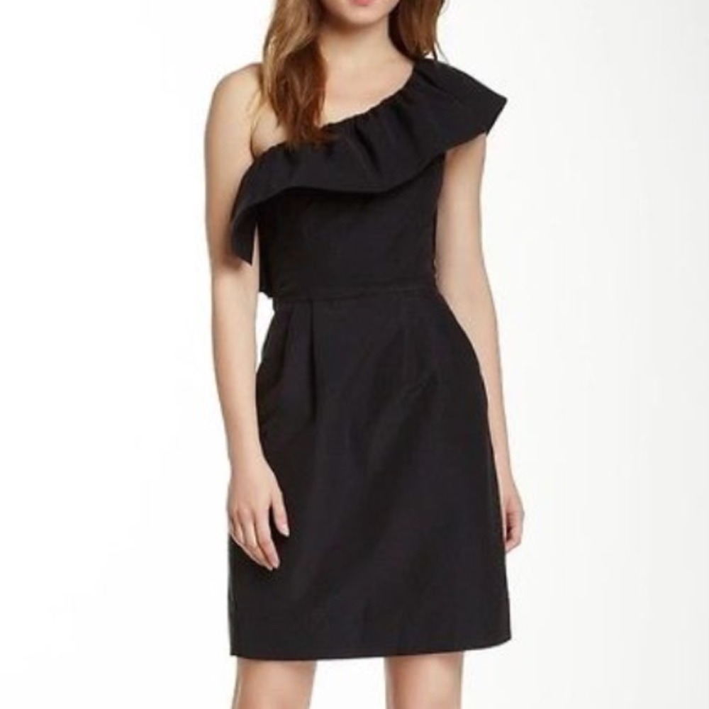 Rebecca Taylor One-shoulder Ruffle Dress