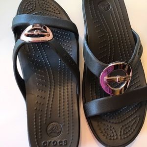 Brown Croc Sandals