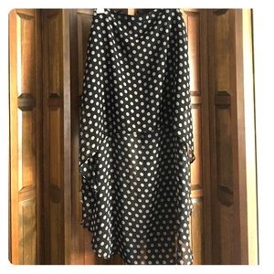 Black and Tan polka dotted skirt