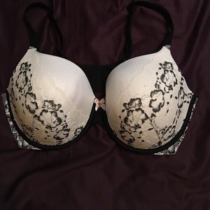 White with black lace Victoria Secret bra!