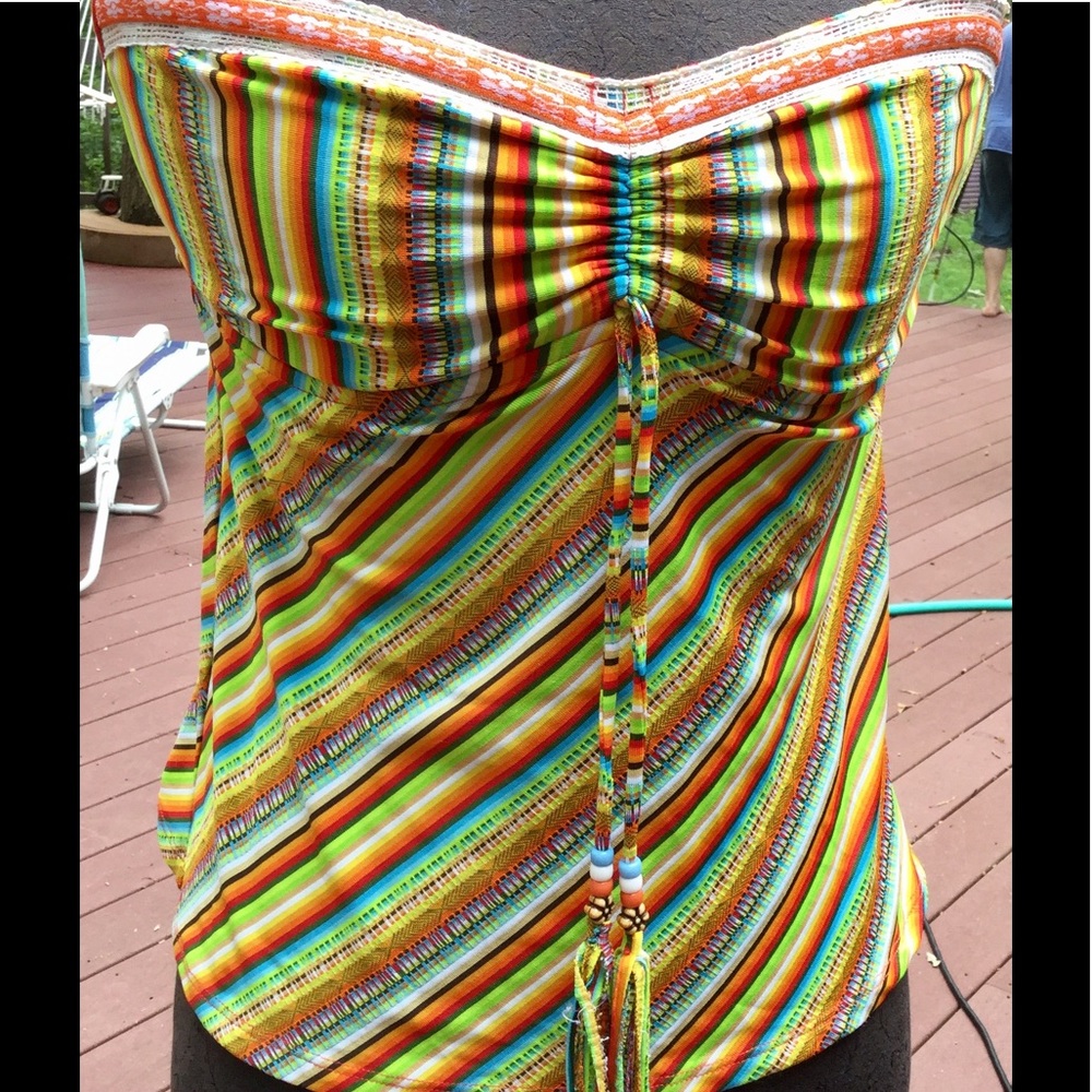 Lucky Brand Tankini Swimsuit Bathing Suit