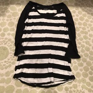 Brand New Express Size M Long Sleeve Striped Shirt