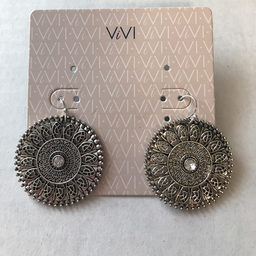 VivI silver earrings NWT