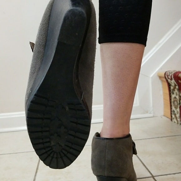 Suade wedge booties - Picture 4 of 4