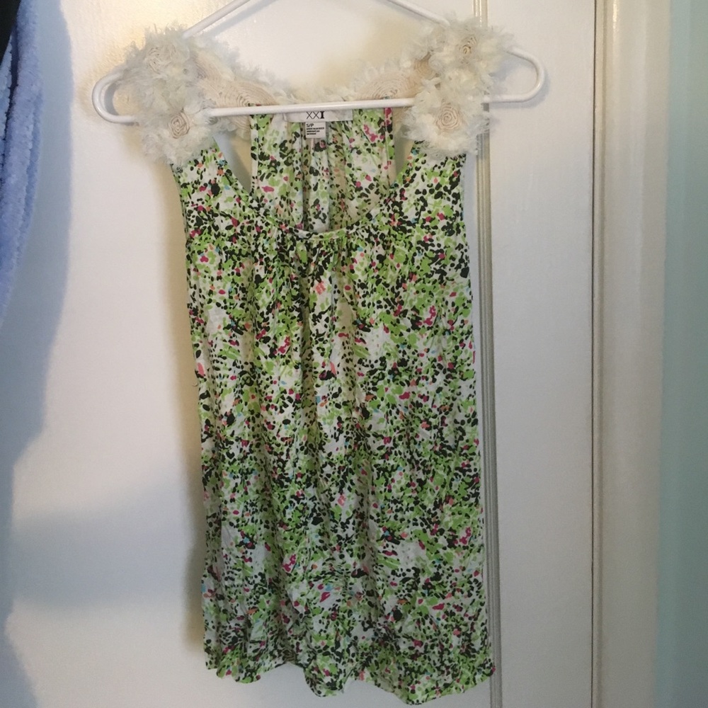 Cute patterned forever 21 tank top