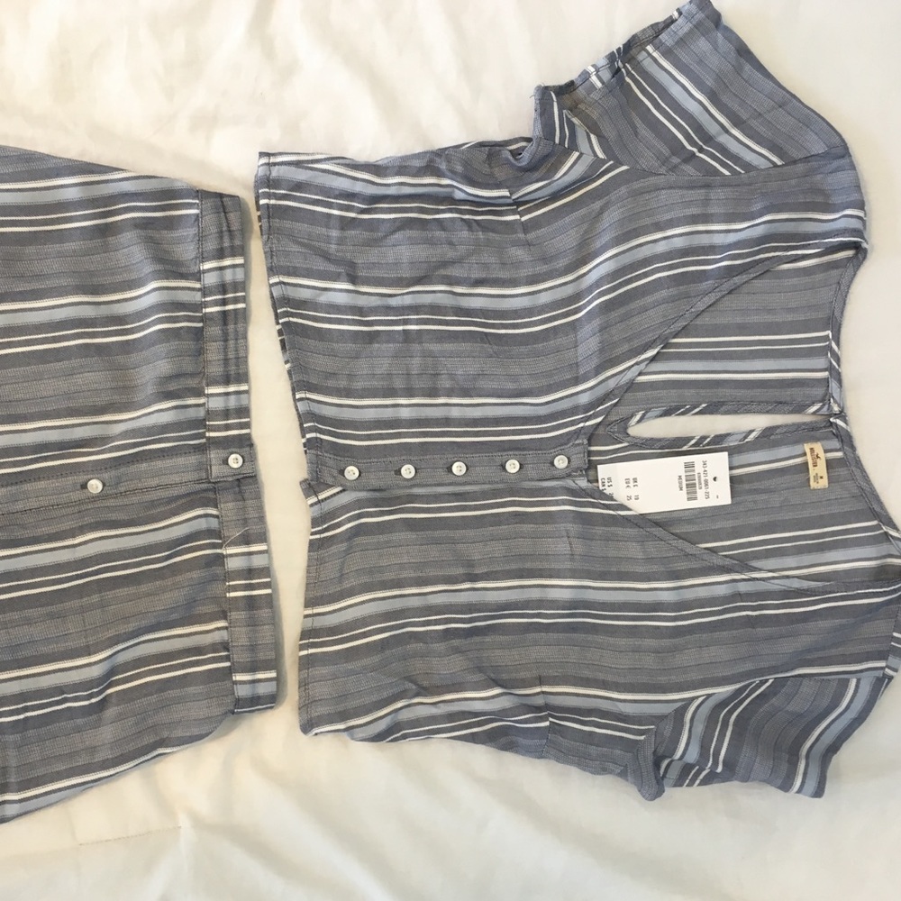 Hollister Matching Shirt & Maxi Skirt Set