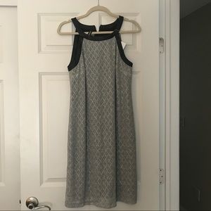 Nine West metallic silver dress
