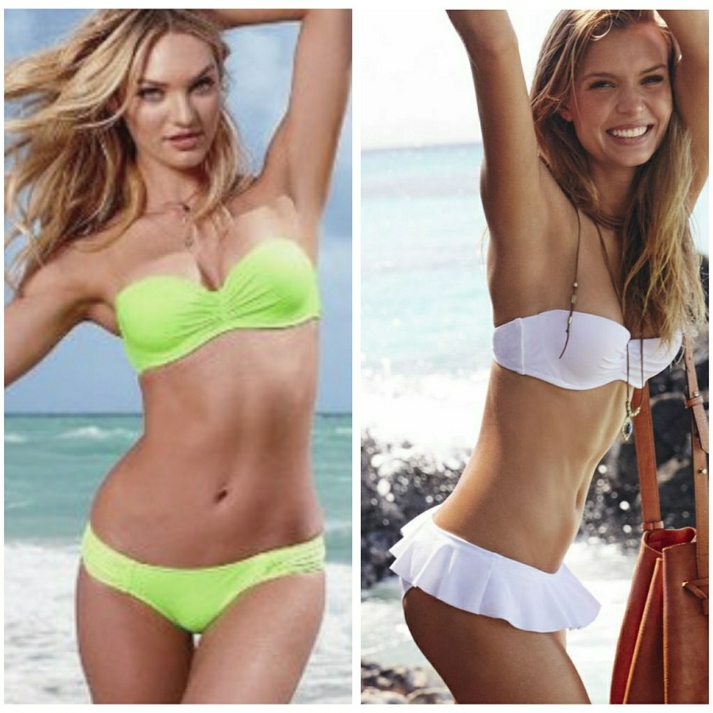 Victoria Secret Swimsuit Strapless bikini tops 34a