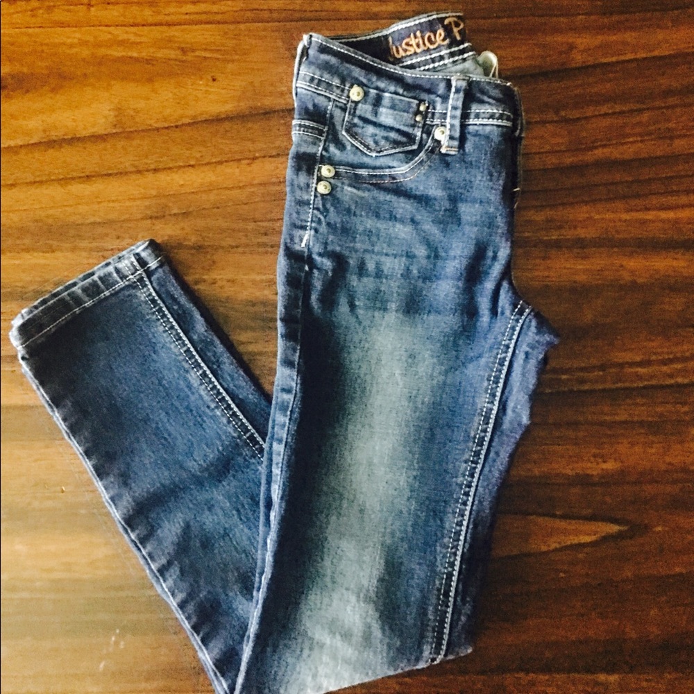 Justice premium jeans size 7 girls
