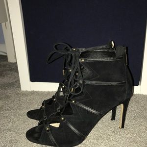 Karl Lagerfeld lace up heels