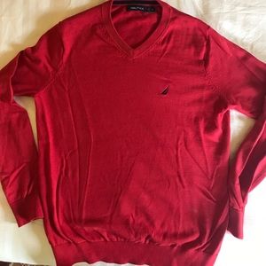 Nautica red sweater