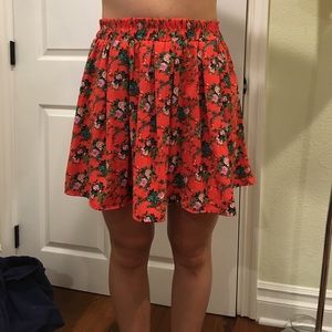 Floral Print Skirt