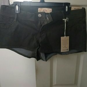 Hollister shorts army green in color
