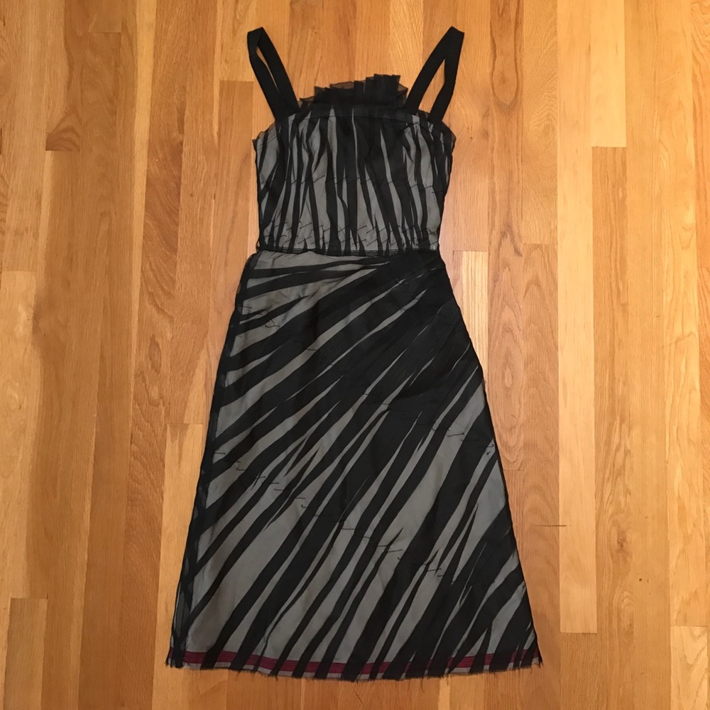 PRADA pleated sheer dress- perfect holiday dress!