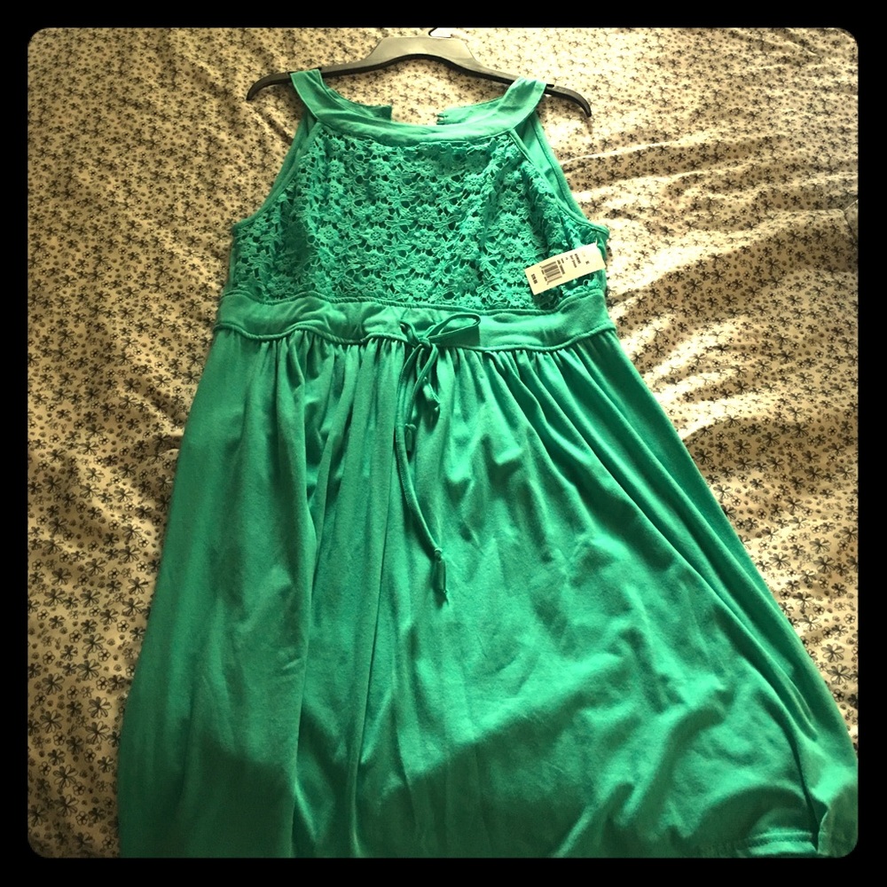 Turquoise sun dress XL