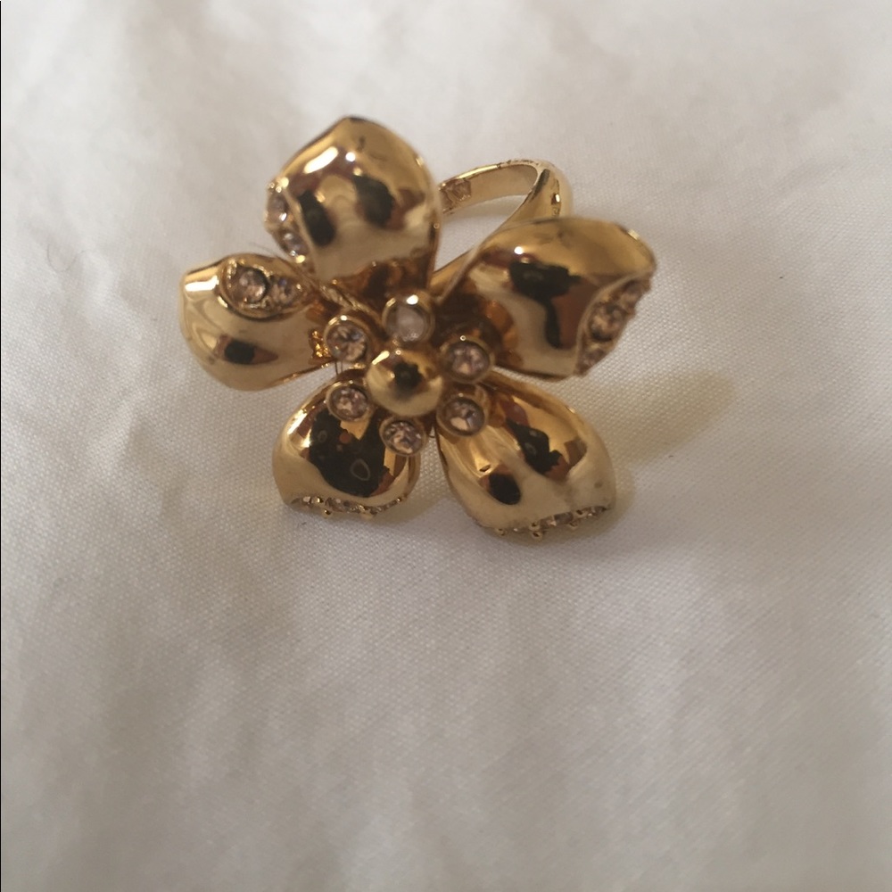 Jcrew goldstone floral ring