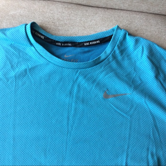 Men's Nike Running Dri-Fit Contour Short Sleeve - Picture 5 of 7