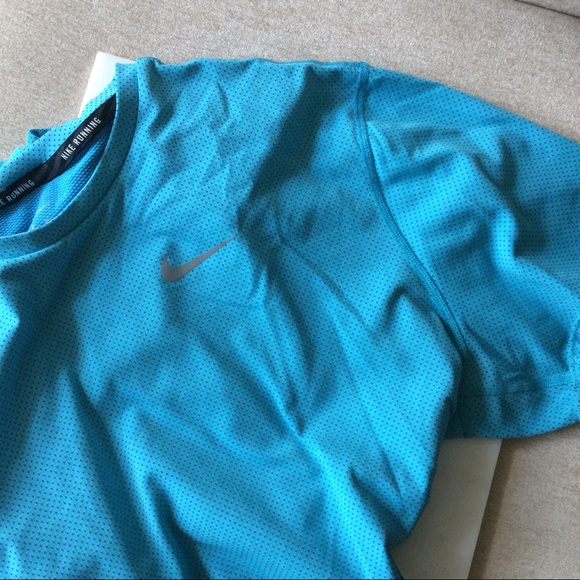 Men's Nike Running Dri-Fit Contour Short Sleeve - Picture 7 of 7