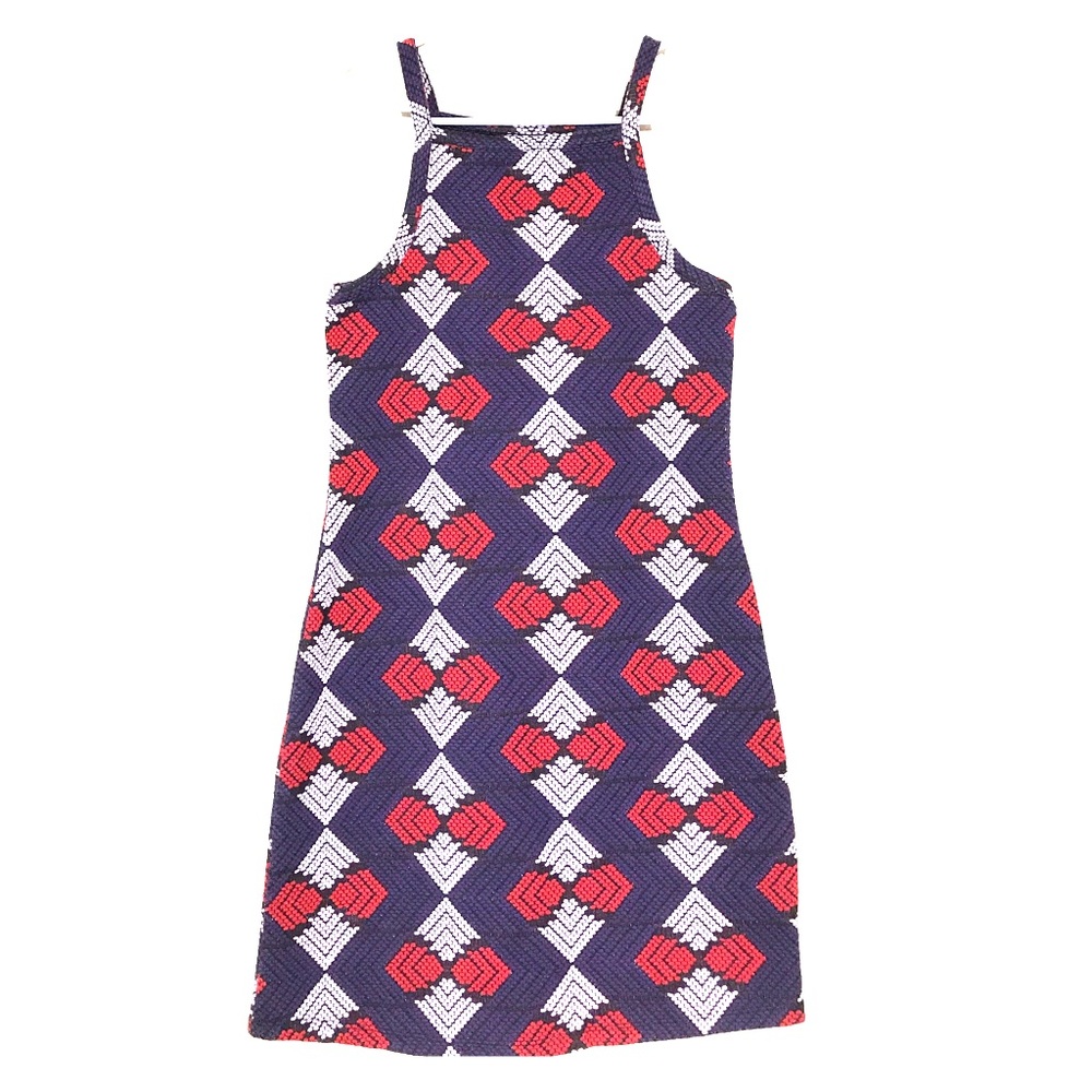 Topshop diamond print dress