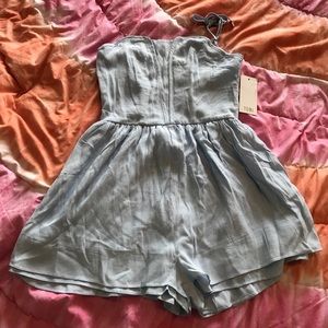 Baby blue romper