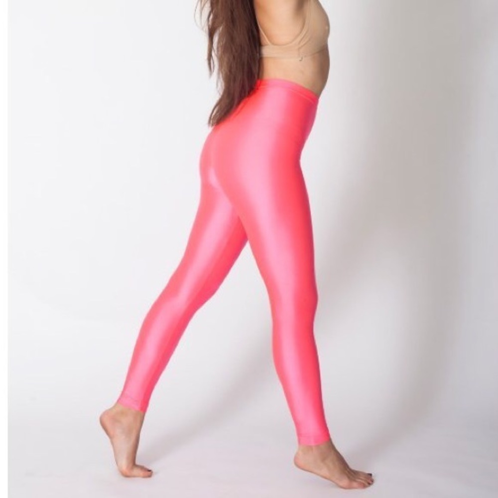 American Apparel Neon Pink Leggings