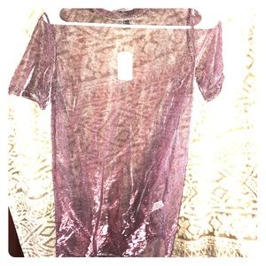 Metallic Mesh Dress