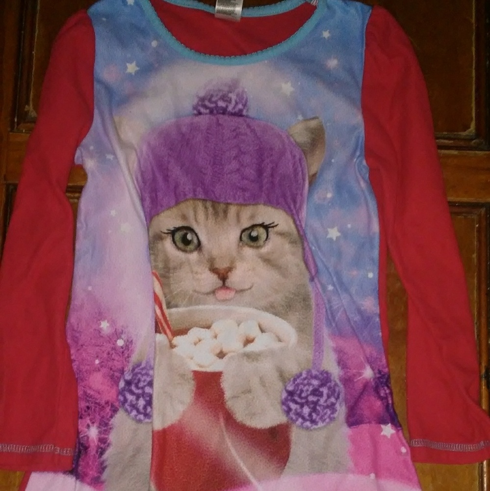 Girls flannel night gown