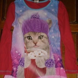 Girls flannel night gown