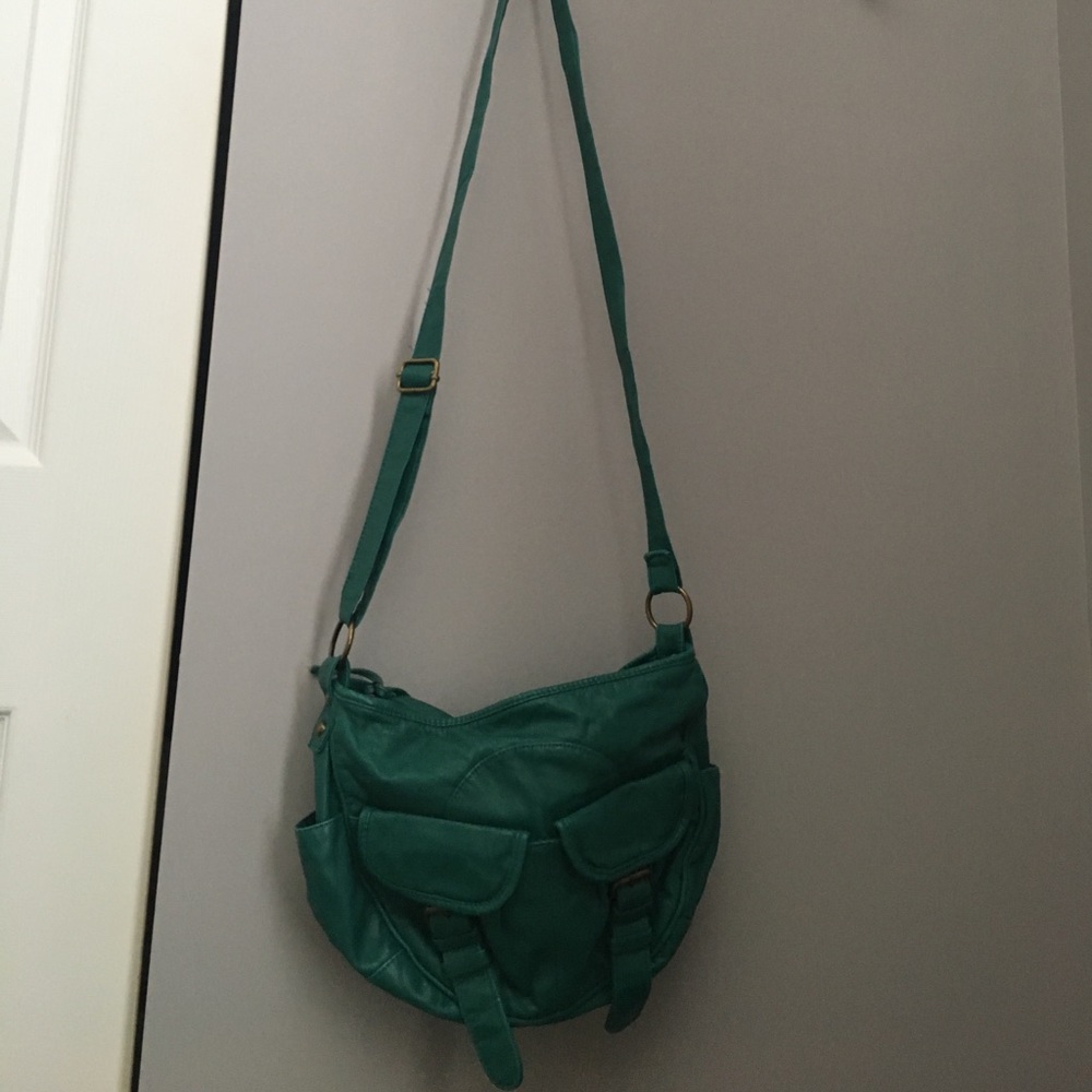 MOSSIMO teal cross body purse