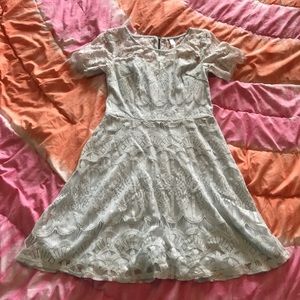 Baby blue lace dress