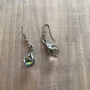 Talon Crystal Ball Earrings
