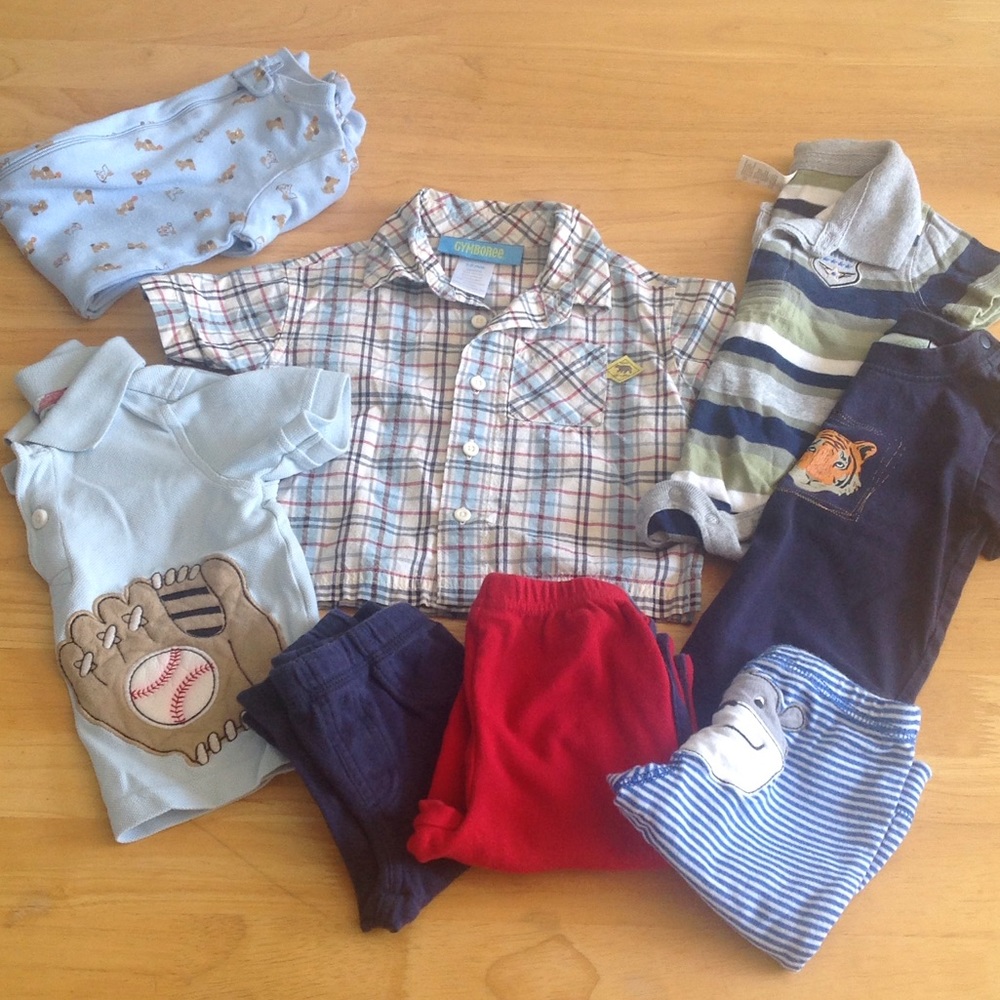 🎉SALE🎉Baby Boy Short Sleeve and Pants Bundle