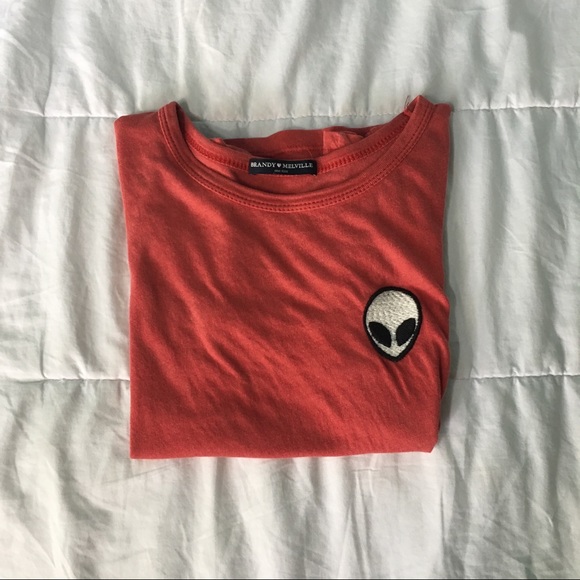 Brandy Melville Tops - Alien Patch Brandy Melville Tee