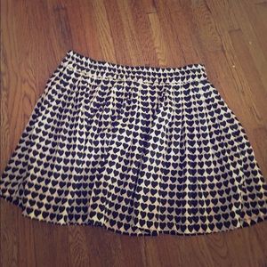 Fun Zara pleated heart mini skirt