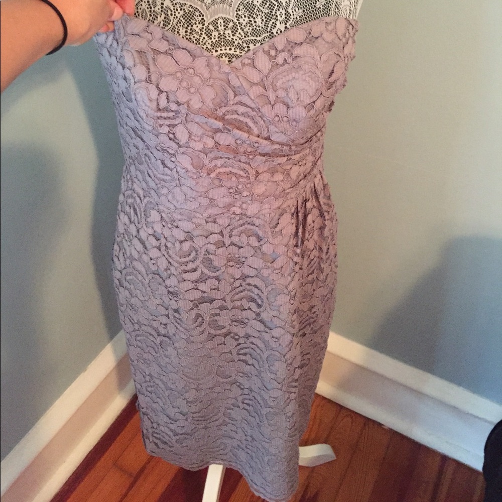 David's Bridal Lace Bridesmaids Dress