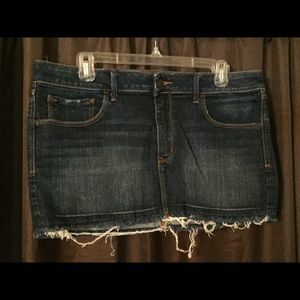Denim mini skirt