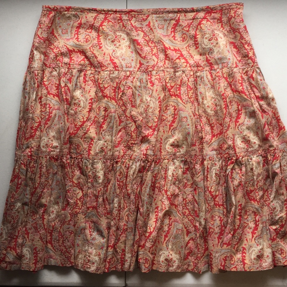 CHAPS Paisley Print Skirt