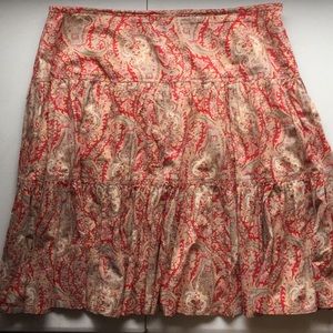 CHAPS Paisley Print Skirt