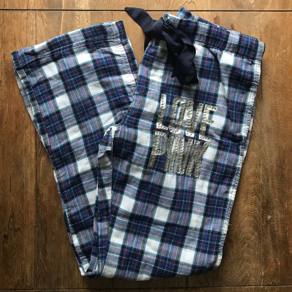 Victoria's Secret Pink plaid pajama pants