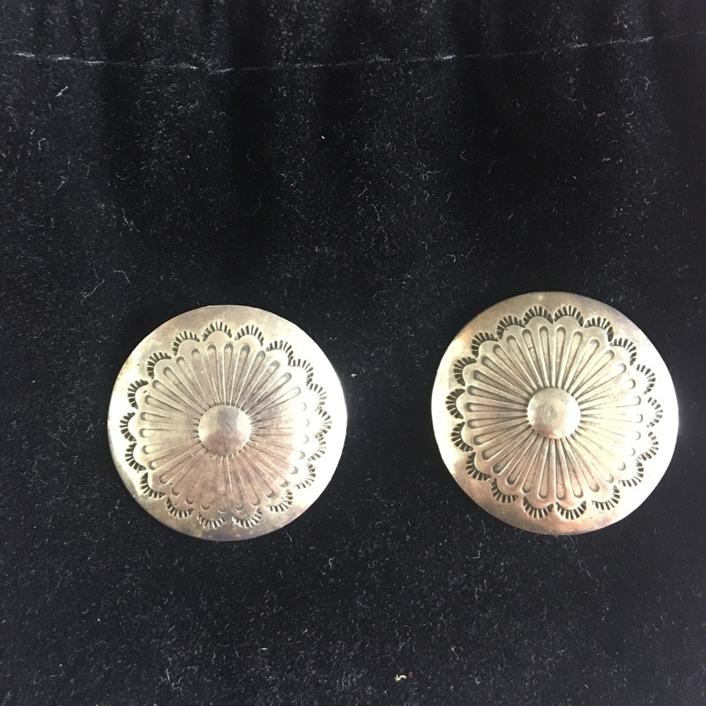 Sterling silver Navajo earrings