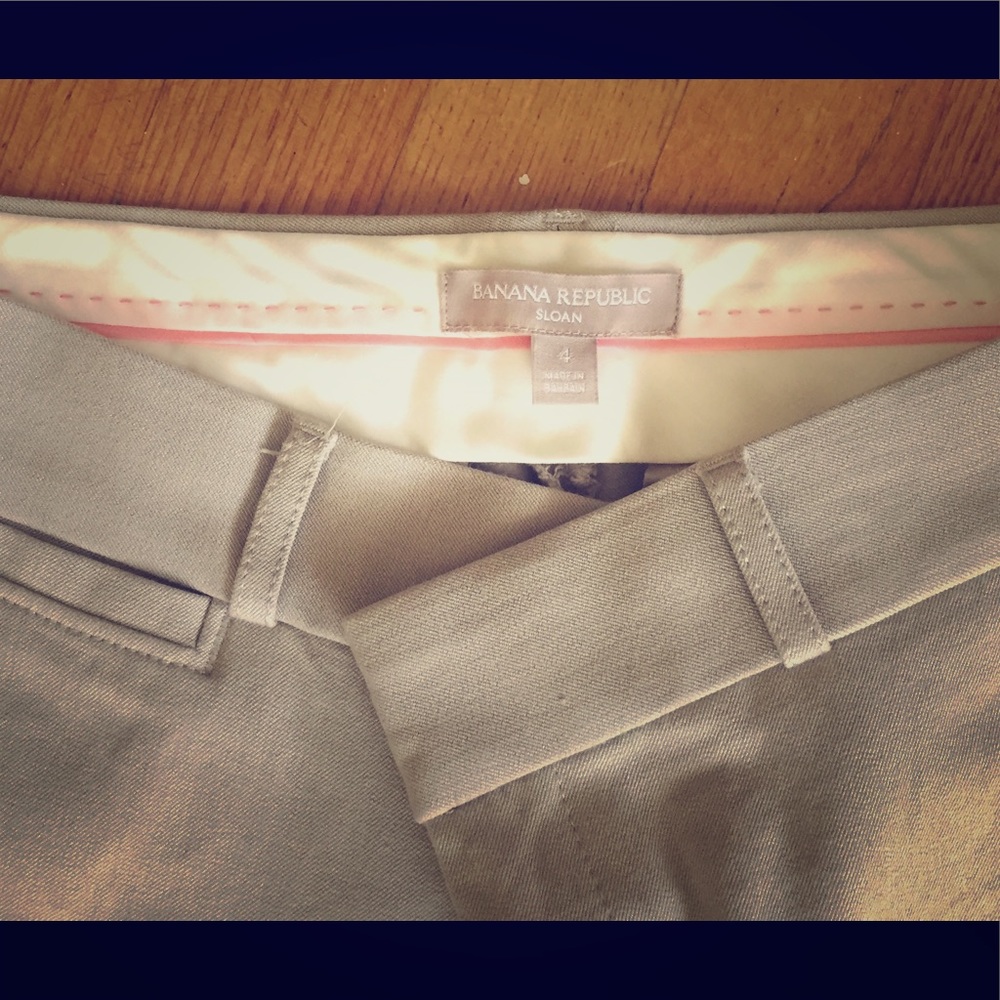 Khaki Skinny Dress Pants